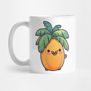 Kawaii Cute Papaya Juicy Fruit Art Mug